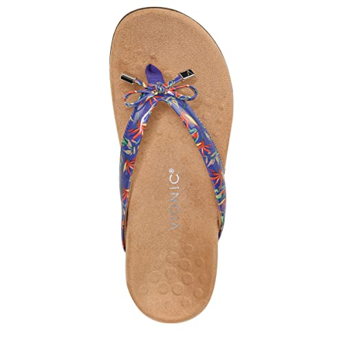 Image of Vionic Women's Rest Bella Toe Post Sandal- Supportive Ladies Orthotic Sandals that include Three Zone Comfort with Arch Support- Flip Flop for Ladies, Medium and Wide Width Size 5-12