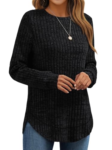 AUTOMET Womens Long Sleeve Shirts Fall Tops Tunic Fashion Outfits...