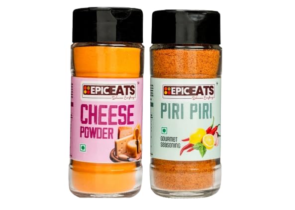 EPICEATS DELICIOUS EVERYTHING Cheese Powder&Piri Piri Combo Pack Of 2|Suitable For Pasta Dishes|Pizza |Breads And Crackers|Seafood|Vegetables|Soups And Stews|Rice And Grains (B0CYWVBD8N) Amazon Price History, Amazon Price Tracker