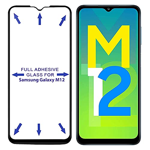 Image of DD SON Premium HD+ Tempered Glass Screen Protector Guard Compatible For Samsung Galaxy M04 / M12 / A12 / F12 | Edge to Edge Coverage With Easy installation kit for Smartphone
