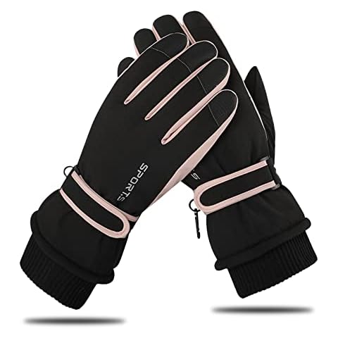 Andiker Ski Gloves Women Windproof Winter Warm Thermal Touchscreen Bike Cycling Gloves Snow Sports Snowboard Riding Cover