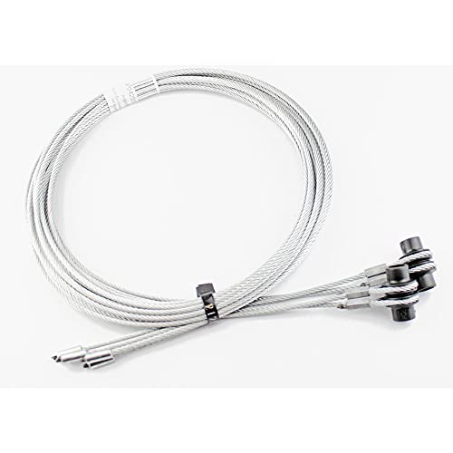 Hörmann Drahtseile Beschlag Z (Größe: 3 mm, Länge 2490 cm, aus hochwertigem Stahl, mit Seilaufnahme, langlebig und robust, für Garagentore) 3064348