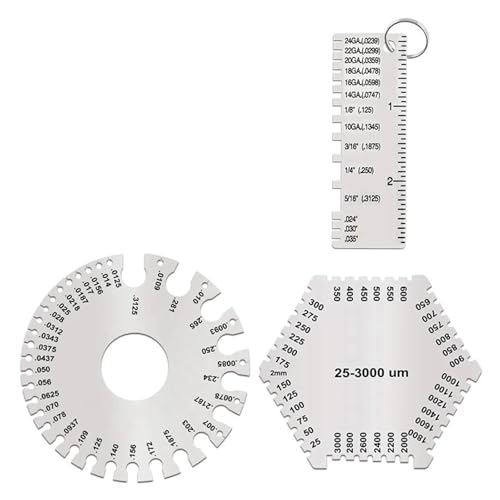 Juego de Calibradores para Soldadura y Medición de Espesor miniatura 1