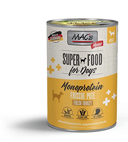 MAC's Dog Mono Sensitive mit Pute (getreidefrei) 6 x 400 g