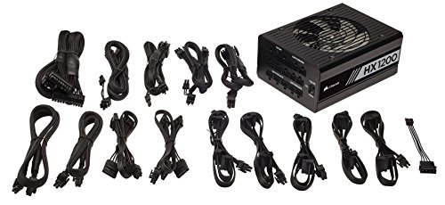 Image of Corsair HX1200 1200 Watt 80+ Platinum Fully Modular PSU /Power Supply for PC - CP-9020140-UK (Black)