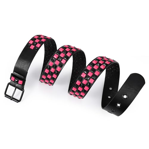 Image of Studded Belt for Women and Men Goth Metal Punk Belt Scene Style Cool Belts for Jeans