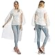 Opret 5 Stück Durchsichtig Regenponcho Damen Herren, Wasserdicht Regenschutz Regencape mit Tunnelzug Kapuze und Elastische Manschette, Leichtgewichts Regen Poncho Transparent