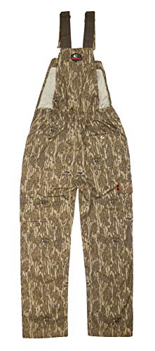 Mossy Oak Cotton Mill 2.0 Camo Hunting Bibs, Uninsulated Camo Overalls for Men