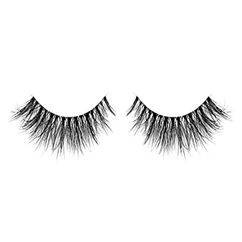 Lunamoon Invisible Transparent Band 3D Mink Fur Fake Eyelashes Women's Makeup False Lashes Hand-made Mink Lash 1 Pair Pack (TD04)