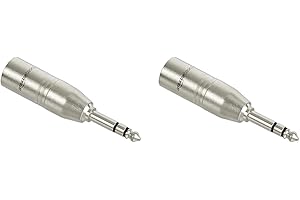 Amazon Basics XLR Male to 1/4 Inch TRS Adapter (2-Pack)
