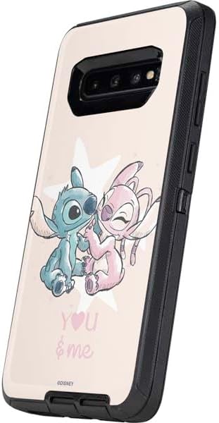 Skinit Decal Phone Skin Compatible with OtterBox Defender Galaxy S10 Plus - Officially Licensed Disney Lilo and Stitch Stitch and Angel Design