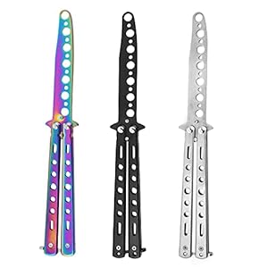Mopoin 3 Stücke Balisong Trainer Trainingsmesser