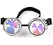 Price comparison product image ZAIQUN Radioactive Goggles Bling Bling Silver Frame Rainbow Lenses Halloween