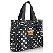 HSHRISH Bolsa Termica Porta Alimentos Mujeres, Polifuncional Portátil Bolsa de Almuerzo Isotermica de fugas para adultos, niñas, trabajo, compras, picnic, playa, al aire libre, 15 l Negro