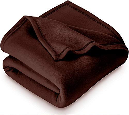 Dtex Soft Warm Fleece Blanket Throw Microfiber Plush Blanket for Bed, (60x90 Inches Brown)