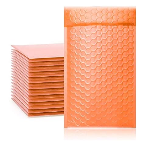 Packapro 300 Pcs B/00 120 x 210mm Bubble Padded Envelopes Mailer Bags Orange Cover