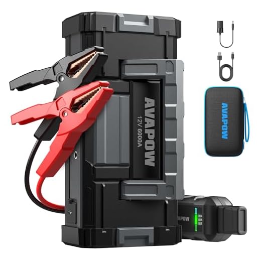 AVAPOW 6000A Rapid Car Jump Starter