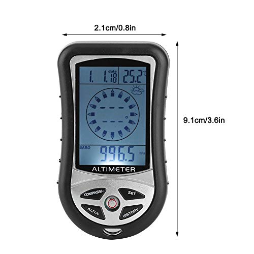 Zerodis ZERODISUHTDI1MC8P Barometer Altimeter,Portable Multifunctional Electronic Weather Altimeter Altitude Barometer thumb #1