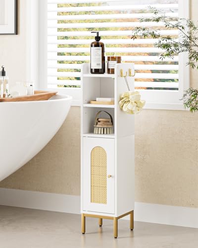 HEYZOEY Badezimmerschrank Schmal, freistehender Badschrank, hohe...