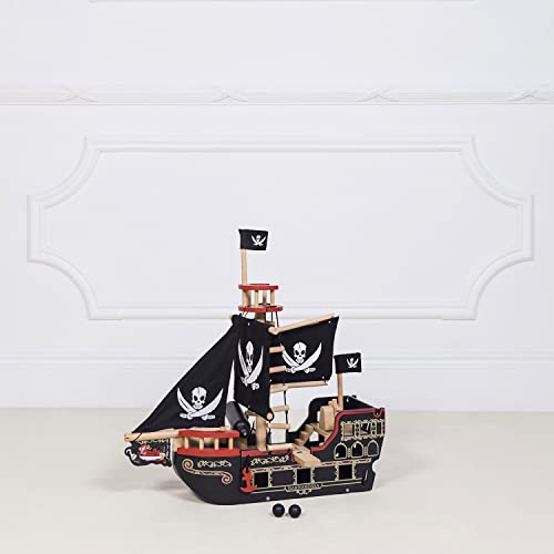 Le Toy Van Barbarossa Pirate Ship Set Premium Wooden Toys For Kids Ages 3 Years & Up #TOP3