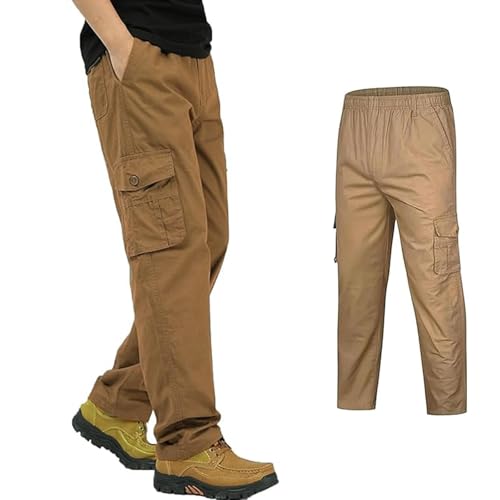 Jollywish Pant, FlexRover - Ultra Comfort Flex Fit Cargo Pants, Plus Size Cargo Pants, for Men