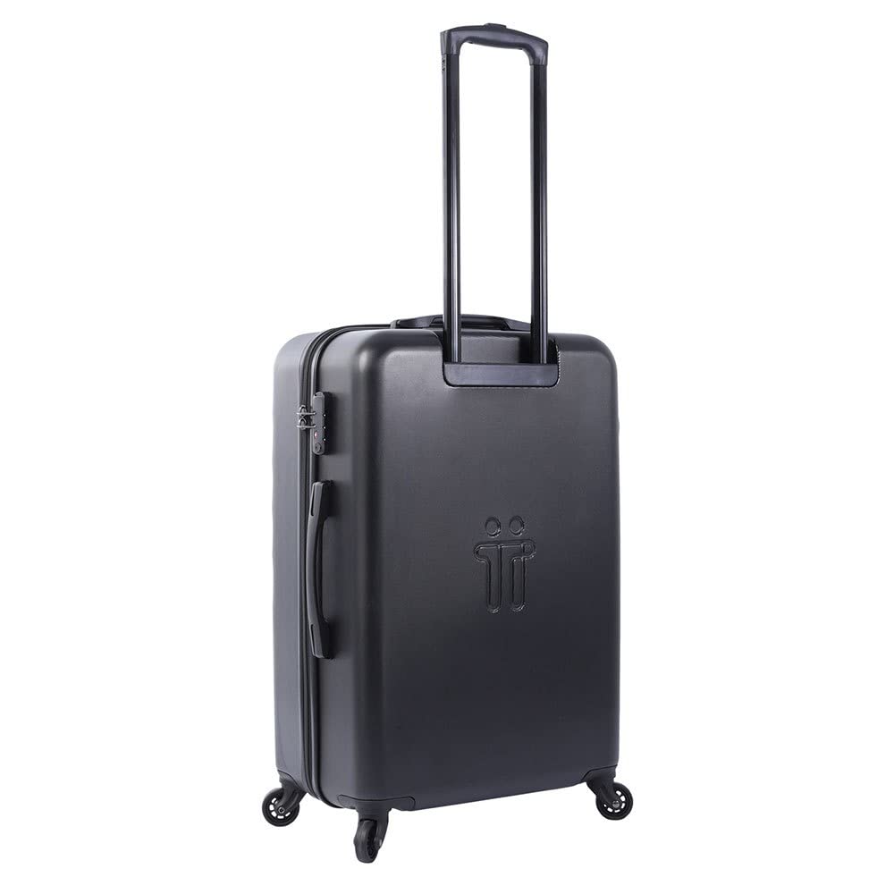 Totto - Viaja con Estilo y Comodidad con la Maleta BAZY Mediana de 360 Grados - para Adultos Unisex - Color Negro
