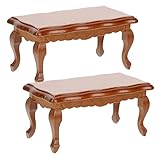 Mini muebles para la casa: hechos de material de madera, son sólidos y para un uso duradero, su hijo puede jugar con ellos de manera segura, juguetes de cocina