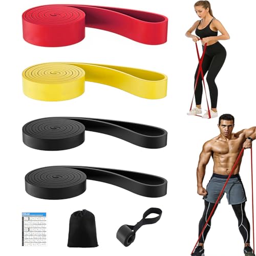 Gomas Elasticas Musculacion,Bandas Elasticas Fitness con Anclaje para Puerta y Bolsa de Almacenamiento ,para Pilates/Yoga/Fisioterapia