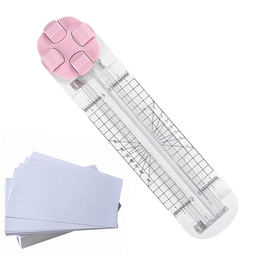 Cortador de papel | Cortador multifunción 4 en 1 para papel artesanal | Tagliacarte para fotos, etiquetas, cartón, inconsistente y embalaje | Accesorios de Navidad DIY