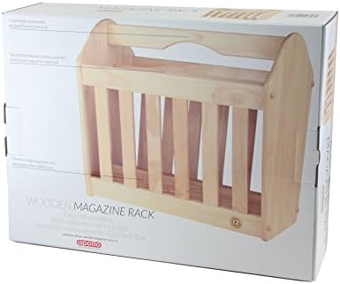 Apollo Rubber Wood Magazine Rack