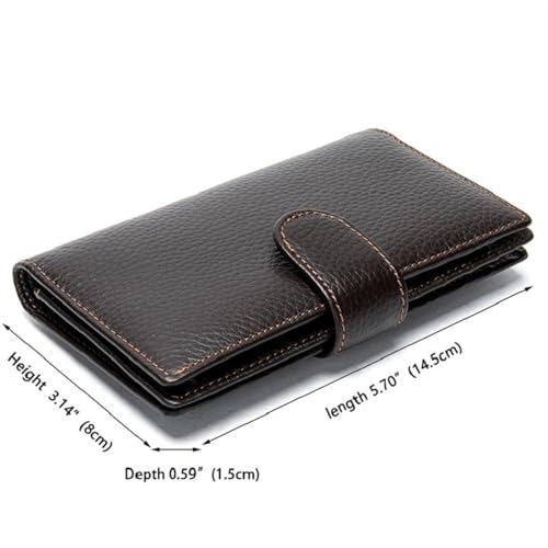 Womens wallet Luxury Genuine Leather Men's Long Wallet Clutch Purse Card Holder Coin Bag for Men3