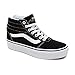 Vans Ward Hi Platform, Sneaker Mujer, Negro ((Canvas) Black/True White 1wx), 38...
