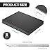 8 Pieces Foam Boards Foam Core Backing Boards, Silver Craft Knife with Protective Cap and 12 Inch Stainless Steel Ruler for Art Presentations Crafts Display Favors (Black,16 x 12 x 0.2 Inches)