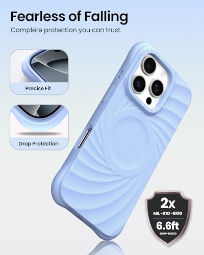 Coque iPhone 16 Pro MagSafe texture ondulée pour protéger votre écran - 3