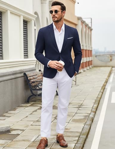 Image of COOFANDY Mens Casual Blazer Suit Jackets One Button Sport Coats Lightweight Business Sports Jackets