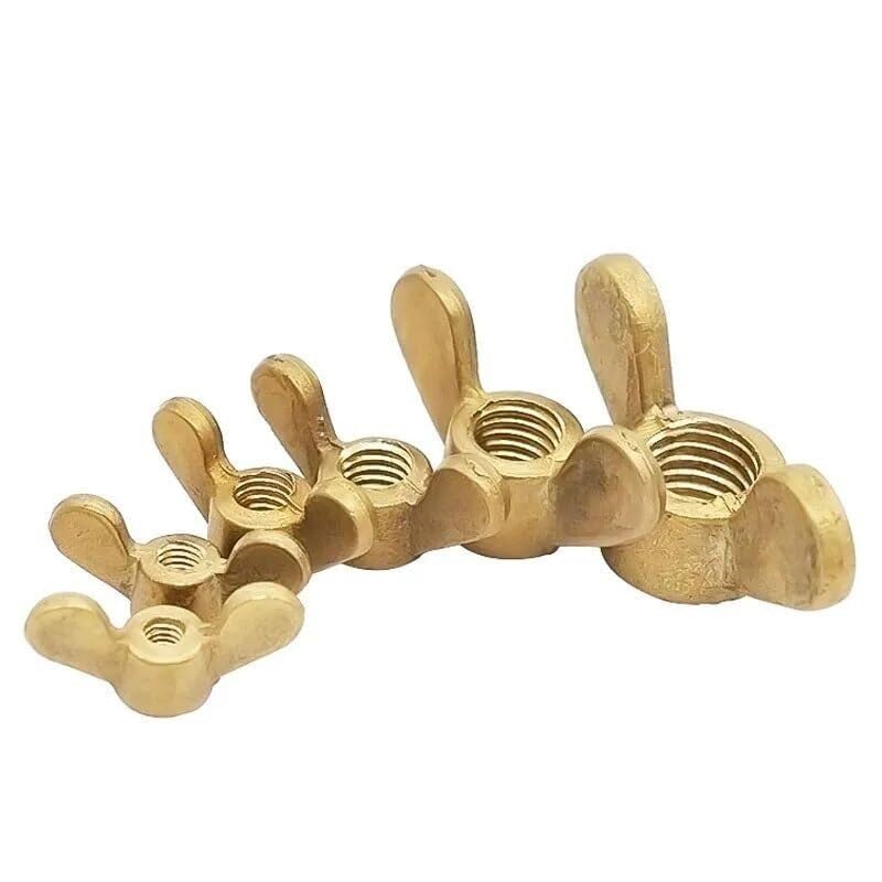 Wing Nuts,Wing Nut Fasteners,Parts Butterfly Nut,Wing Nuts,Wing Nut Fasteners,Parts Butterfly Nut,10pcs M3 M4 M5 M6 M8 M10 M12 M14 Brass Wing Nuts Copper Butterfly Nuts Hand Tighten Nut Hand Nut,(10pc