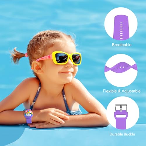 Image of Waterproof Air tag Bracelets for Kids (2 Pack) - Soft Silicone Hidden Air tag Wristband - Lightweight GPS Tracker Holder Compatible with Apple Airtag Band for Child