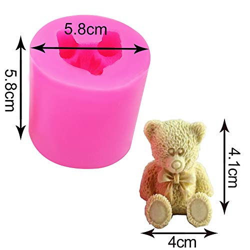 Orsacchiotto Forma Silicone Candela Sapone Fare