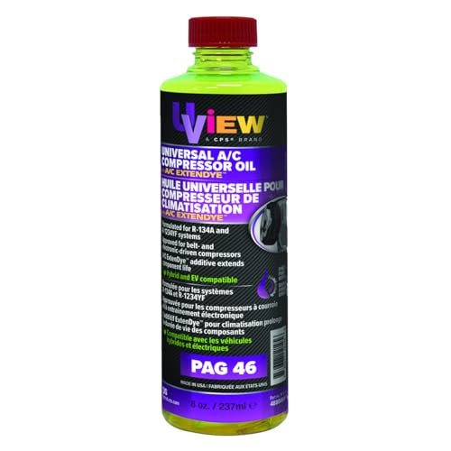CPS Products Universal PAG 46 Oil with A/C ExtenDye - 8 oz. Bottle