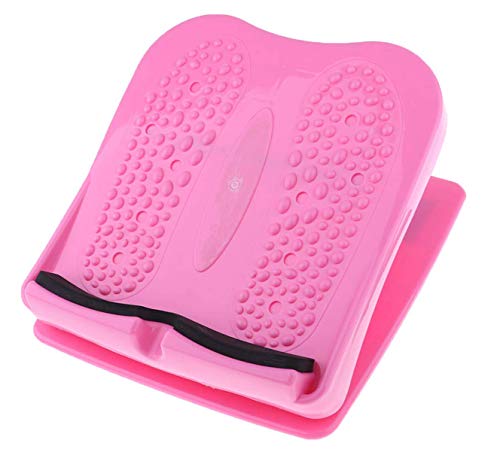 Tonyko Tabla inclinada ajustable para equilibrar la placa de cordones para estirar la pantorrilla, el ejercicio de piernas y el entrenamiento de equilibrio (rosa) Cover