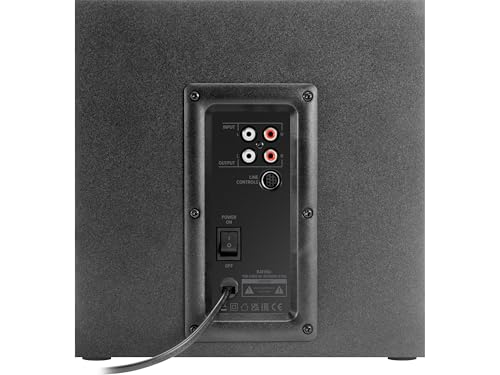 Speedlink Gravity LT Altavoz para PC Sistema de Sonido 2.1 Bluetooth - con subwoofer de Madera, Sistema de Altavoces Activos de 80 vatios, Conector AUX de 3,5 mm, Mando a Distancia RGB, Negro - imagen 10