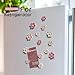 18 pcs - Cute Flower Magnet, Girl Pink Magnet for Fridge and Locker, Whiteboard, and Decoration（18 pcs - Flower-Pink