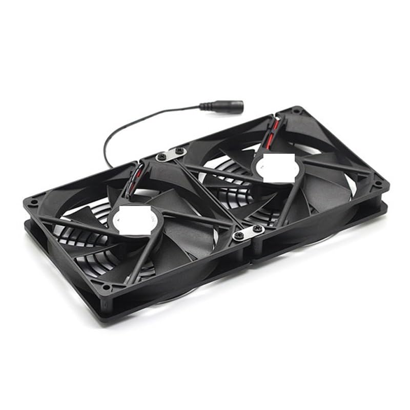 Wentylator chłodzący DIY z bezstopniową regulacją prędkości 120 mm x 25 – obudowa do kopania GPU, szafka, serwer, 2/3/4 opcje wentylatorów, podwójne łożysko kulkowe(4 in 1,EU Plug)