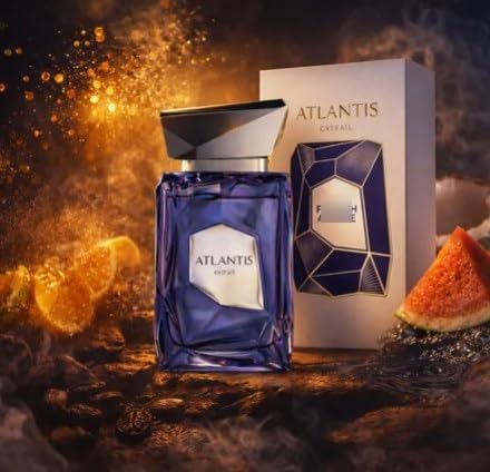 Atlantis Extrait de Parfum 100 ml Unisex – Perfume Fresco Marino Cítrico con Notas Acuáticas, Ámbar y Maderas – Fragancia Elegante y de Larga Duración
