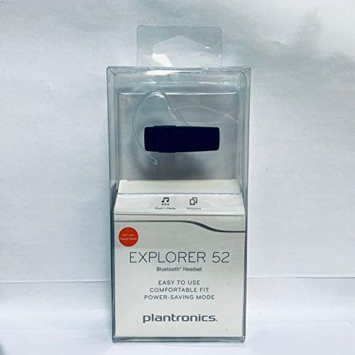 Plantronics Explorer 52 Lightweight Bluetooth Wireless Mono In-Ear Headset, Black