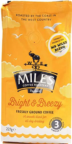 MilesHot Drink Range (Bright & Breezy Ground Coffee 2 x 227g)