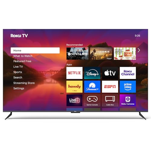Roku Smart TV – 75-Inch Plus Series 4K QLED RokuTV with Roku Voice Remote Pro, Dolby Vision,...