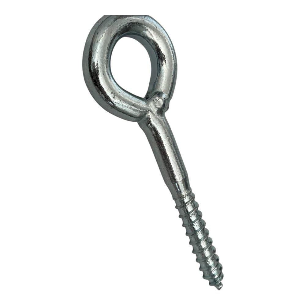 25 viti ad occhiello da 50 mm, vite ad anello M8 per carichi pesanti, occhielli a vite DIN 4420, filettatura metrica precisa per una presa sicura, versatile, ideale per costruzioni, giardini e