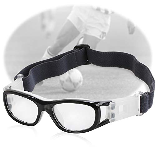 Duzhixi Niños Baloncesto Fútbol Deportes Gafas Gafas Lente Protectora Gafas de protección para Ojos (Color : Negro)