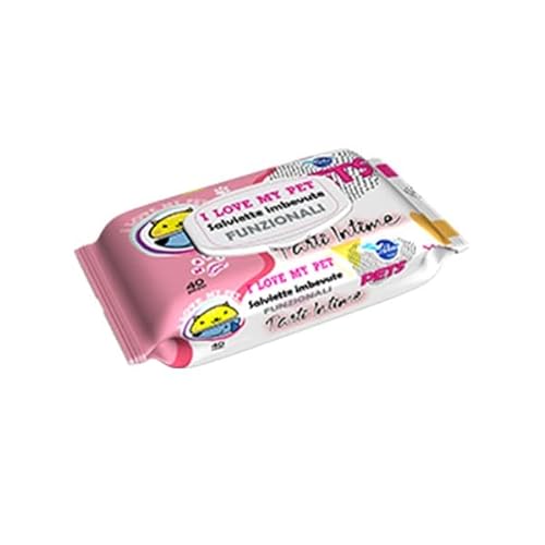 ALA SALVIETTE Pet 40 Pezzi i Love My Pet Intime